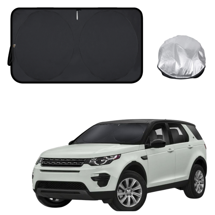 Front Windscreen Sun Shade for Land Rover Discovery Sport 2019 - Current - Standard 150 x 85 cm - Black