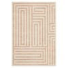 Loopsie-330cm X 240cm-makini Peach Geometric Washable Rug
