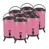 SOGA 8X Stainless Steel Insulated Beverage Dispenser with Tap 14L Pink