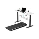 Lifespan Fitness WalkingPad M2 Treadmill with ErgoDesk Automatic White Standing Desk 1500mm + Cable Management Tray