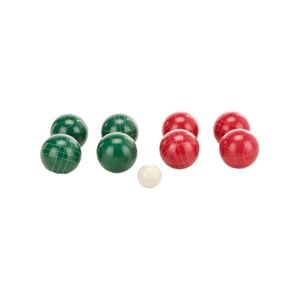 Deluxe 8 Resin Bowls Bocce Game Set Red & Green