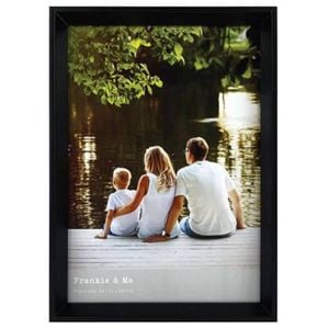 Frankie & Me Window Wooden A4 Picture Frame Home/Office Photo Decor Black