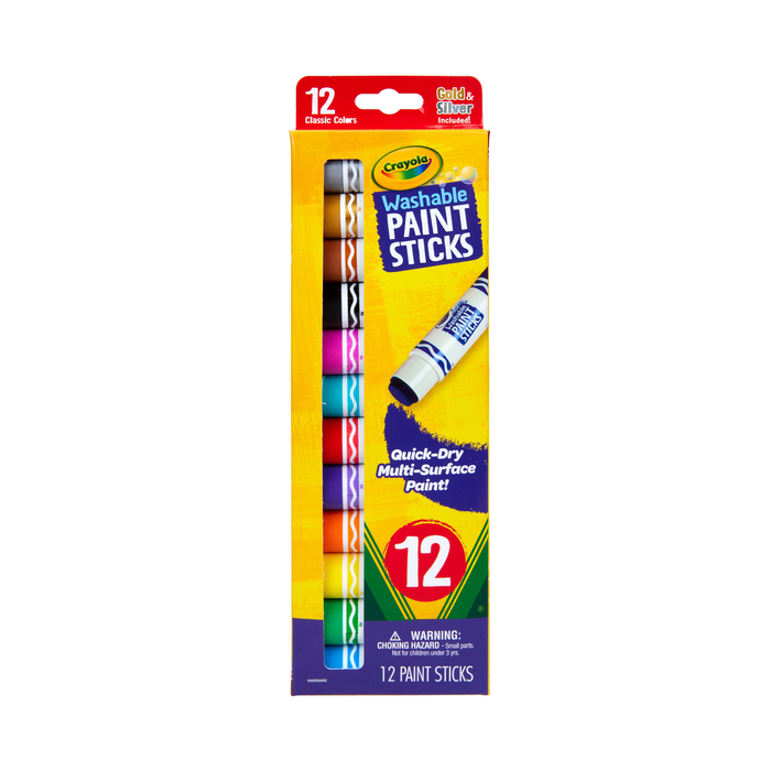 Crayola Washable Paint Sticks - 12 Pack