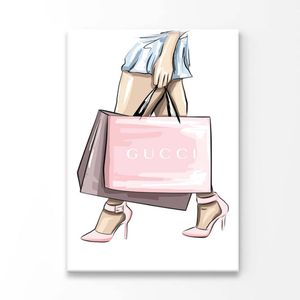 Luxury Pink Heels Print 100% Australian Made 90 x 120cm (Acrylic)