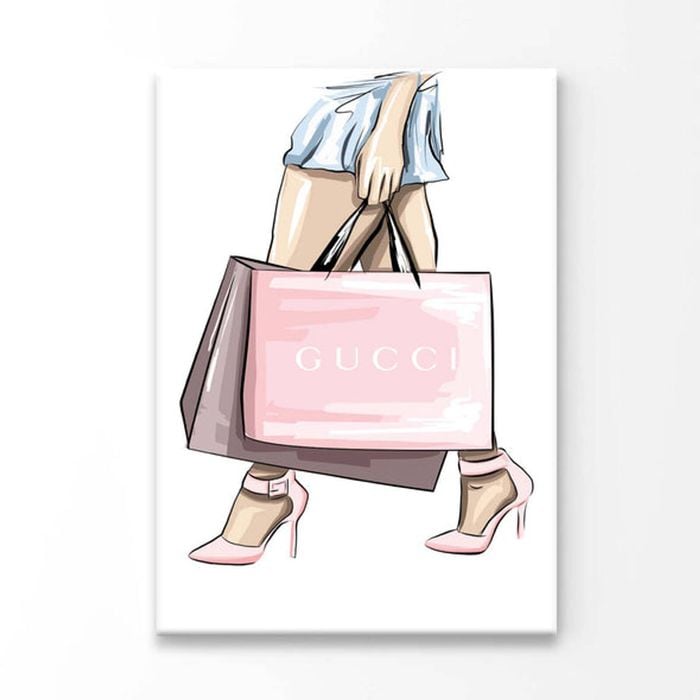 Luxury Pink Heels Print 100% Australian Made 90 x 120cm (Acrylic)