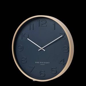 One Six Eight London BELLA Ocean Blue 53cm Silent Wall Clock