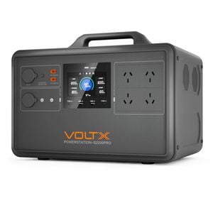 Voltx 2400w Portable Power Station 2240wh - 4800w Peak Lifepo4 Solar Generator For Backup & Camping