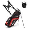 Costway Golf Stand Bag Golf Cart Bag Travel Bag W/rain Hood Red