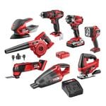 Ozito PXC 18V 9 Piece Kit P9K-250P