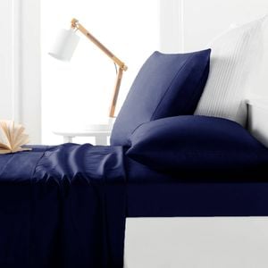 Belmondo 225TC Sheet Set Navy - Queen