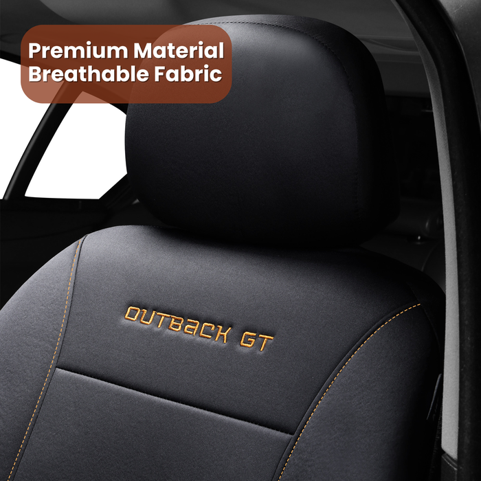 Car Seat Cover for Subaru Liberty 2003 - 2009 4GEN - Black-Front Only