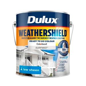 Dulux Surfmist Low Sheen Weathershield Exterior Paint  - 4L