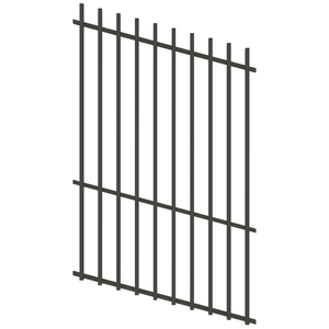 ProtectorAl 350 - 1200 x 1800mm Woodland Grey Raked Up to 15º Batten Pool Fence Panel