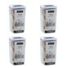 4PK Lemon and Lime Crystal Ribbed Food Storage Container 2.6L/24cm Assorted