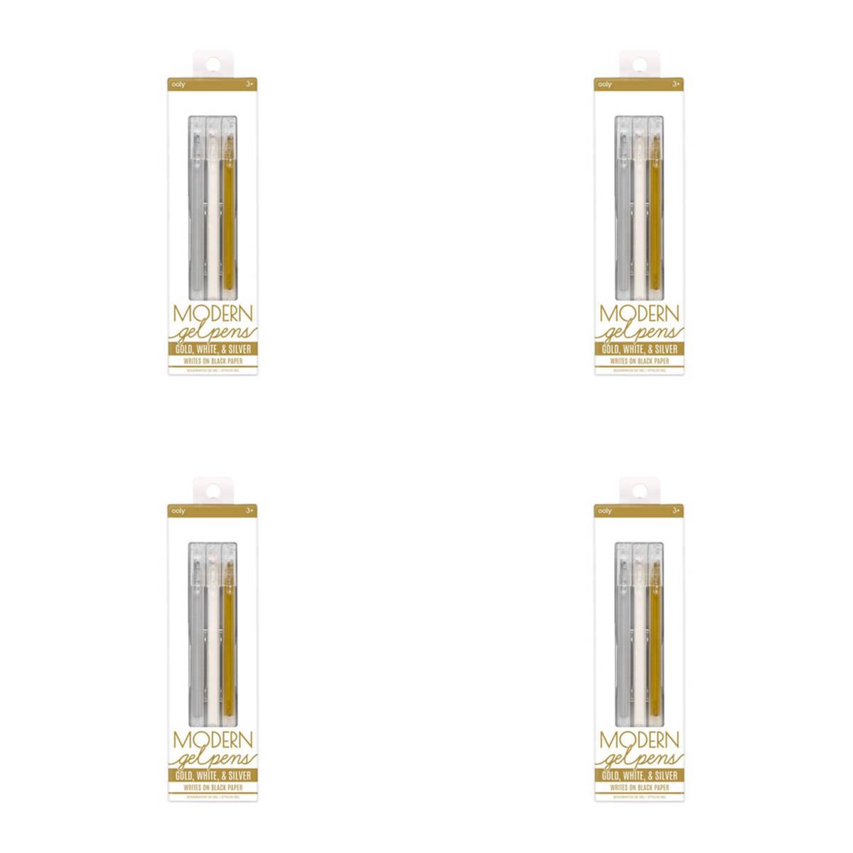 4x 3pc Ooly Metallic Modern Gel Pens Schl Writing/drawing Stationery 0 ...
