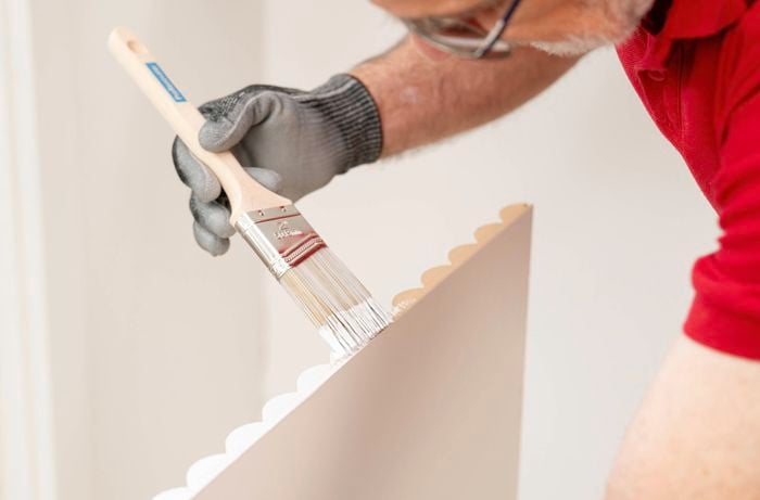 Seal the edges with a coat of paint