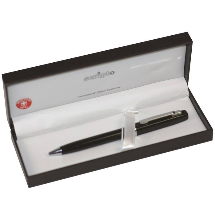 Scripto Slinky Durable Home/office Strationary Ball Point Pen Black Boxed