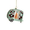P&P Green Christmas Car Hanging Ornament Plastic Tree Pendant for Home Display Decor