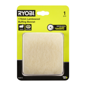 Ryobi 175mm Lambswool Buffing Bonnet