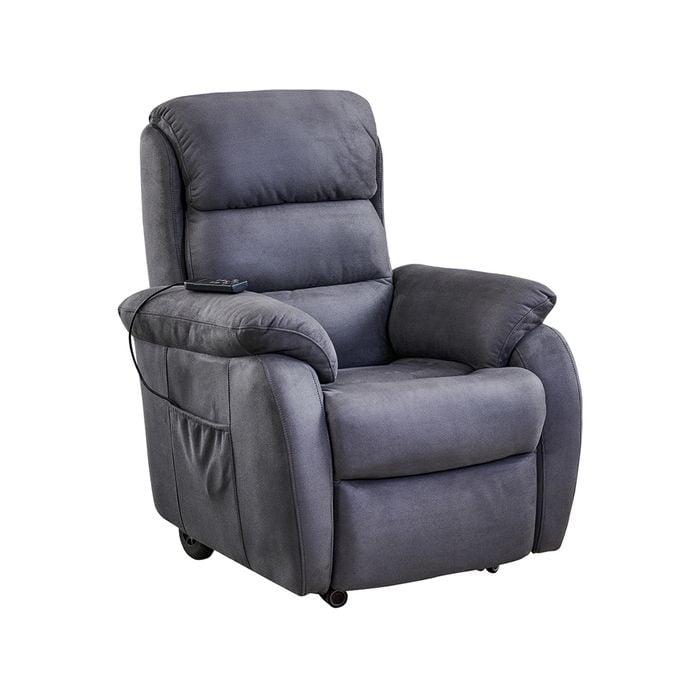 Brighton Electric Recliner Lift Chair with Wheels Dark Grey