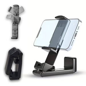 Urbanoki Airplane Phone Holder 360° Rotation Travel Desk Mount Stand - Black