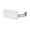 Caroma Chrome/White Toilet Suite Backrest Curved Arm