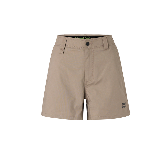Hard Yakka Women's Khaki Raptor Short Shorts - Size 16