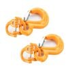 2pack 7/8 Mm Eye Sling Hook with Hammerlock Heavy Duty Safety Chain Swivel Winch Hook