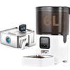 Advwin 6L Automatic Cat Feeder with 7L Stainless Steel Automatic Pet Water Fountain