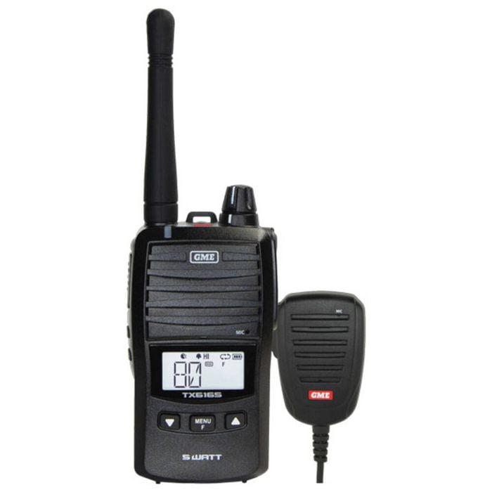 GME TX6165XM 5W UHF HH Radio w SPK Mic - Black