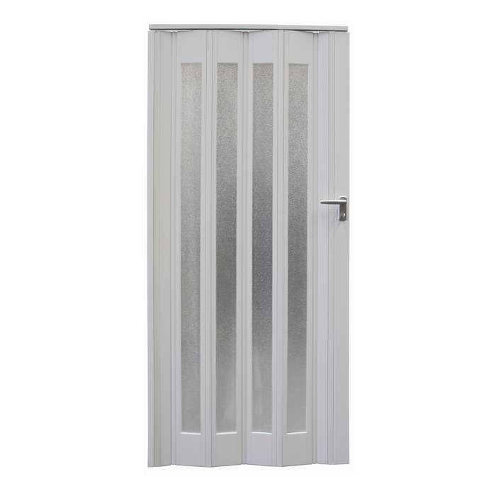 Pillar 85 x 203cm White Platinum PVC Concertina Door