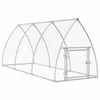 vidaXL Chicken Cage Hen House Poultry Coop Enclosure Silver Galvanised Steel
