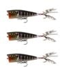 3x 13 Fishing 75mm Poppy Mc Pop Face Topwater Popper Lures - Rusty Bream