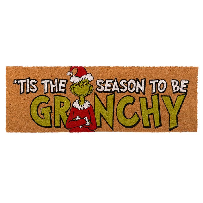 Grinch 40 x 120cm Natural Grinch Season Coir Doormat