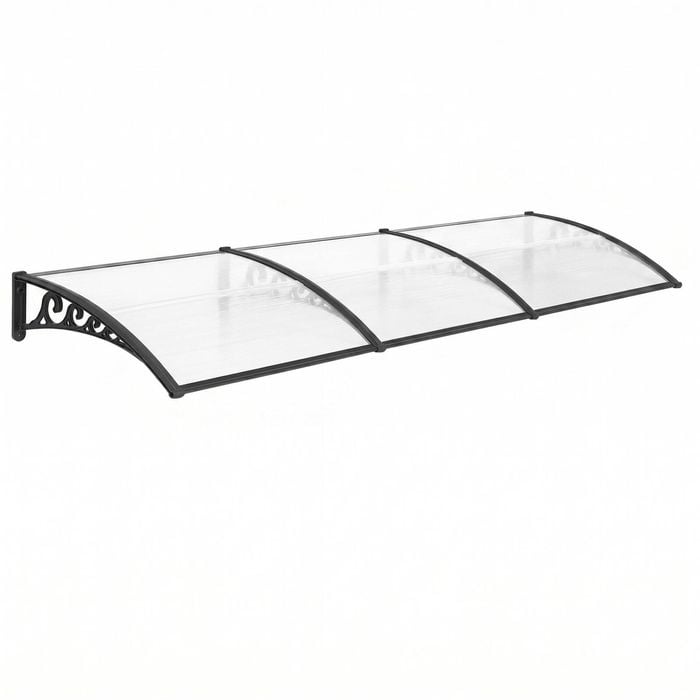 Instahut Window Door Awning 0.8mx3m Transparent
