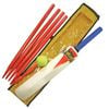 Land & Sea Sports Australia 63.5cm Beach Cricket Bat/Ball/Stump Set  Junior Wood