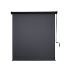 Coolaroo 2.1 x 2.4m Gunmetal Crank Operated Outdoor Blind with Pelmet