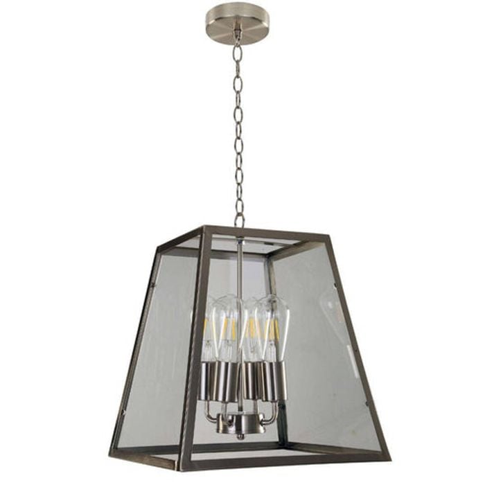 Creswick  Antique Brass 4 Light Lantern Pendant