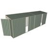 Build-A-Shed 1.2 x 6.0 x 2.0m Skillion Dual Single Sliding Side Doors Shed - Green
