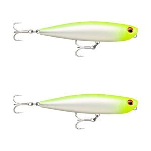2x Rapala 11cm Precision Xtreme Pencil Saltwater Fishing Lure -SL/FL Chartreuse