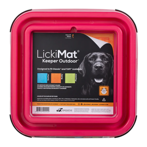 LickiMat Pink Outdoor Keeper Ant Free Rim - Fits Classic & Tuff LickiMats for Dogs