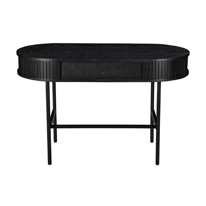 Alamein Dania 120cm Wooden Home Office Computer Desk Black
