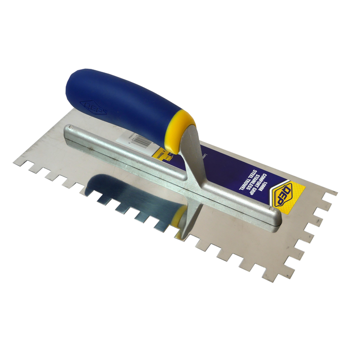 QEP 10mm Square Notch Stainless Steel Trowel