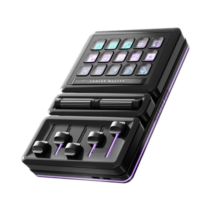 Cooler Master Masterhub Creator Kit With Modular Base Ips Keys Fader And Roller Modules