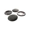 Surface Gard 60mm Brown Round Carpet Base Castor Cup - 4 Pack