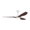 Fanforce Revo Smart DC Ceiling Fan Remote Control 52" ABS Blades White/Walnut