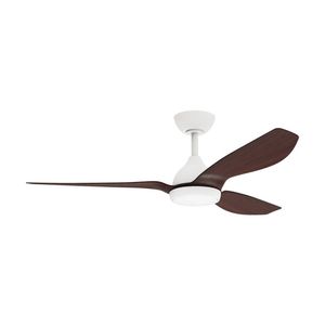 Fanforce Revo Smart DC Ceiling Fan Remote Control 52" ABS Blades White/Walnut