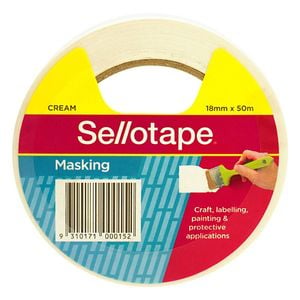Sello Cream Masking Tape (18mmx50m)
