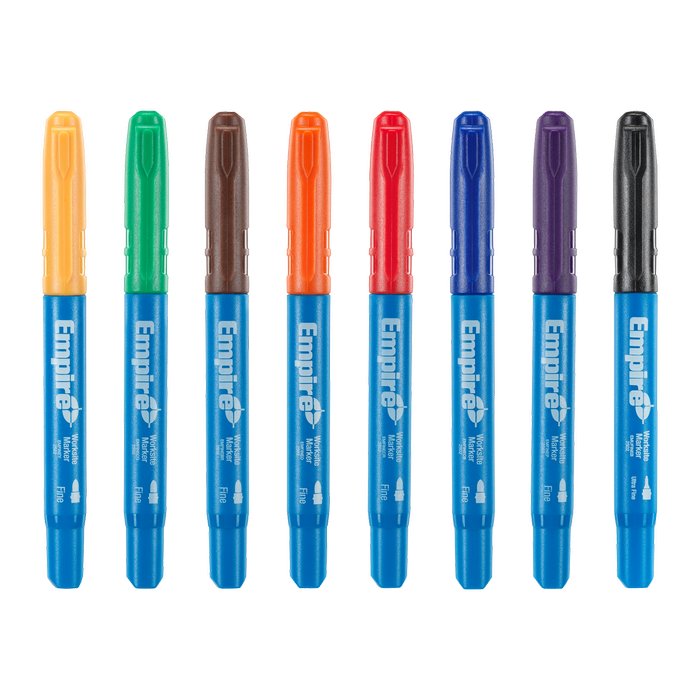 Empire 8-Piece Multi-Coloured Permanent Marker Pack