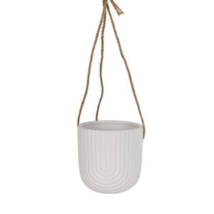 Eden 146 X 143mm Off White Ceramic Rainbow Hanging Pot